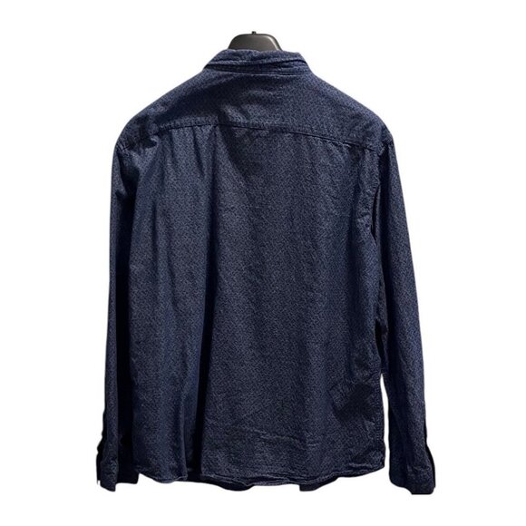 Ocean Current Mens Blue Long Sleeve Button-Up Shirt Size XXLARGE 100% Cotton - Picture 2 of 9